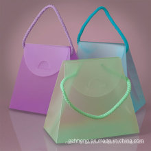 Transparent Clear Fashion Folding PVC gift box (plastic cosmetic bag)